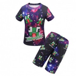 Size is 5T-6T(120cm) For Kids Boys UNSPEAKABLE MINECRAFT Summer Shorts Sets Sport T-Shirt Crew Neck