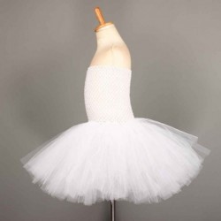 Size is S(2-3T) Cosplay White Cute Rabbit Tutu Dress For Girls Costumes Halloween With Headband 2T-12T