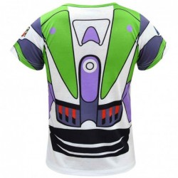 Size is 4T-5T(110cm) Cosplay Toy Story 4 Buzz Lightyear Summer Shorts Sets For Kids Summer T-Shirt Casual Outfits
