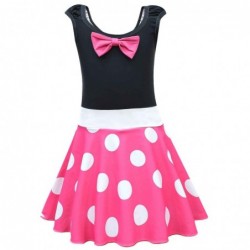 Size is 3T-4T(110cm) Cosplay Minnie Mouse 1 pieces Swimdress Solid Scoop Neck Swimsuits With Headband For Girls