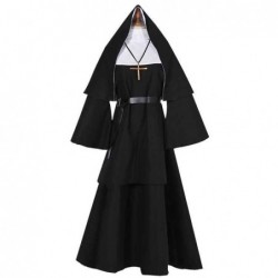 Size is S Cosplay Movie The Nun Costumes For Adults woman Halloween