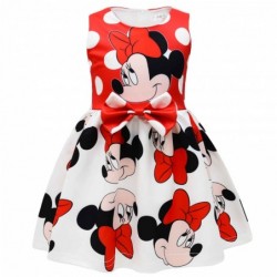 Size is 2T-3T(100cm) For Girls Costumes Minnie Sleeveless summer dress For Easter Birthday suit