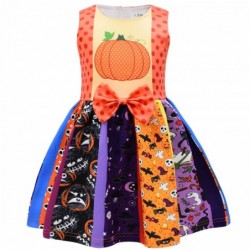 Size is 2T-3T(100cm) For Girls Costumes pumpkin Bowknot Front Sleeveless summer dress For Easter Birthday suit