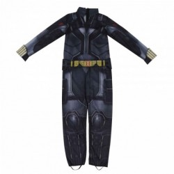 Size is S(4T-6T) Cosplay Marvel Heroes Black Widow Long Sleeve Jumpsuit Costumes For Kids Girls Halloween