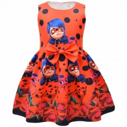 Size is 2T-3T(100cm) For Girls Costumes Marinette Dupain Cheng Sleeveless summer dress Halloween Birthday suit