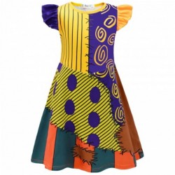 Size is 2T-3T(100cm) For kids Girls summer gift Cosplay Sally Sleeveless Dress Summer Outfit 2T-10T