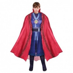 Size is 5T-6T(120cm) For Kids Cosplay Doctor Strange Costume Jumpsuit Halloween with Cloak