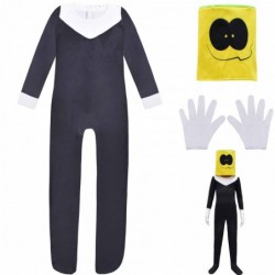 Size is 5T-6T(120cm) For Kids cosplay Friday Night pumpkin head Costume Jumpsuit Halloween with Mask