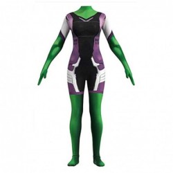 Size is Adult S For Adult woman or Kids girls cosplay She-Hulk Costume Jennifer Susan Walters Jumpsuit Halloween