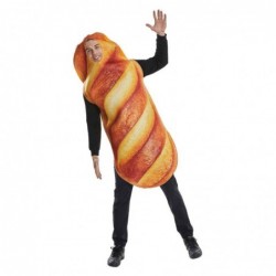 Size is M For Adult cosplay Bread Funny food Costume Jumpsuit Halloween