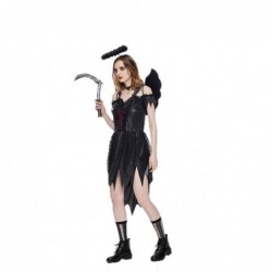 Size is Woman(S) For Woman Cosplay Devil Angel Dress Costumes Halloween with hairband wings