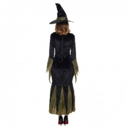 Size is Woman(S) For Woman Cosplay evil witch Dress Costumes Halloween with Necklace hat