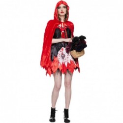 Size is Woman(S) For Woman Cosplay Little Red Riding Hood dress blood terror Costumes Halloween