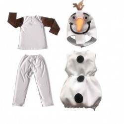 Size is XXS 1T-1.5T(90cm) For toddler Cosplay Olaf Frozen Jumpsuit Hooded Cute Costumes Halloween