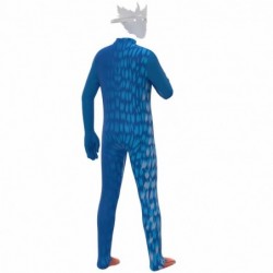 Size is 3T-4T(110cm) For Kids cosplay huggy wuggy Costume blue Jumpsuit Halloween with mask