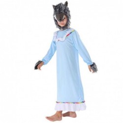 Size is S(95-110cm) For child cosplay Grandma Wolf Halloween Costumes nightgown and mask