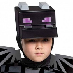Size is S(3-5T) for kids boys cosplay minecraft black dragon Costumes Jumpsuit Halloween