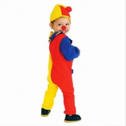 Size is S For Kids baby cosplay cute Clown Costume Long Sleeve Halloween With Hat
