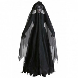 Size is M For Woman Cosplay Ghost bride Costume Long Sleeve with veil Dress Halloween