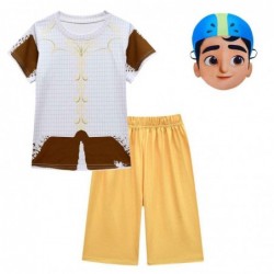 Size is 2T-3T(110cm) Kids mira Royal Detective boy Short sleeve shorts costumes for boys Pajamas