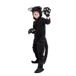 Size is S Boys Halloween Cosplay Onesies Pajamas Cat Costumes Kids