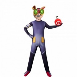 Size is 3T-4T(120cm) For kids hextech mayhem A League of Legends Story Costumes jumpsuits Halloween with mask