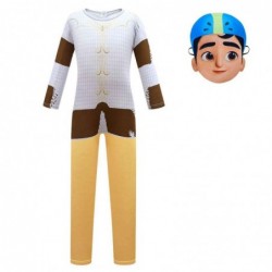 Size is 2T-3T(100cm) mira Royal Detective boys halloween costume jumpsuits with mask for kids