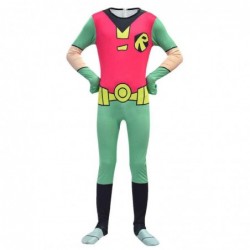 Size is 4T-5T(110cm) Teen Titans GO boys costumes jumpsuits for kids Halloween with mask Cloak