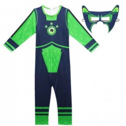 Size is 4T-5T(110cm) The Wild kratts green costumes jumpsuits for kids Halloween with mask