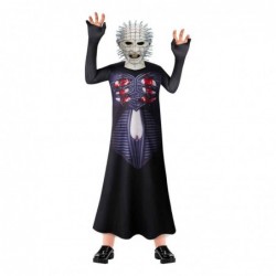 Size is 5T-6T(120cm) scary Pinhead Hellraiser costumes jumpsuits for kids Halloween with mask