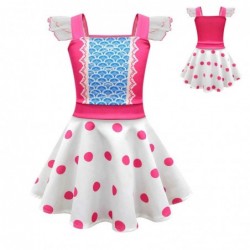 Size is 2T-3T(100cm) cosplay Toy Story 4 BO PEEP 1 Piece Square Neck Flutter Sleeve For girls summer dress