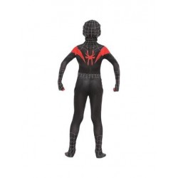 Size is (4Y-5Y)/S Boys Miles Morales Spiderman Halloween Costume Kids