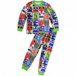 Size is 4T-5T(110cm) for kids boys roblox rainbow friends print Long Sleeve pajamas 2 Pieces