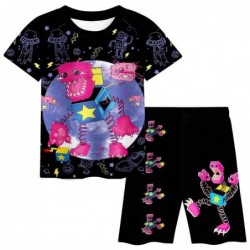 Size is 2T-3T(100cm) poppy play time For kids Short sets black T-Shirt Summer Outfits 2 Piece