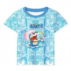 Size is 2T-3T(100cm) Doraemon For Boys Short sets teenagers T-Shirt Summer Outfits 2 Piece