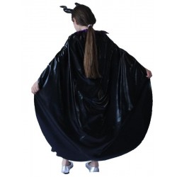 Size is 3T-4T Kids Girl Cosplay Maleficent Halloween Costume Dresses