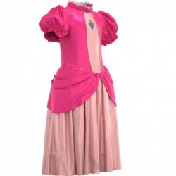 Size is 3T-4T(110cm) Peach Princess dress costume girls Long Sleeve Halloween pink
