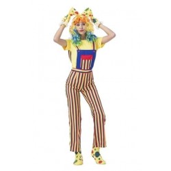 Size is M Spirited Clown Circus Jumpsuit Halloween Sexy Costumes