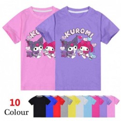 For kids girls Kuromi T-Shirt Short Sleeves Summer...