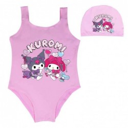 For girls Kuromi 1 Piece Summer Swimsuit Sling Swimsuit...