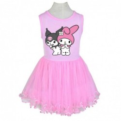 For girls Kuromi 1 Piece summer dress Sleeveless Tulle...