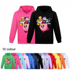 Kirby print Long Sleeve Hoodies for kids boys and girls...