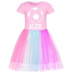 ALEX soccer Rainbow dress For girls summer Outfits Short...