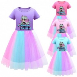 Cookie Girl Rainbow dress For girls summer Outfits Short...