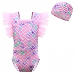 Little Mermaid For girls 1 Piece bowknot Swimsuit Lace...