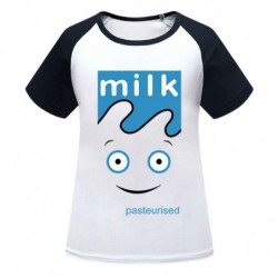 For kids girls Milk Cartoon T-Shirt Short Sleeves Summer...