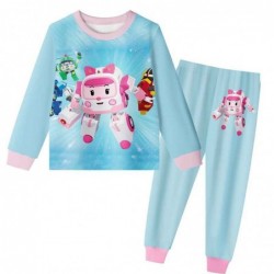 robocar poli for girls Long Sleeve Pajamas For kids 2...