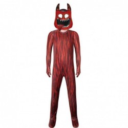 Size is 5T-6T(120cm) evil banban Garten of Banban red monster costume for kids halloween jumpsuits with mask