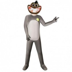 Size is 5T-6T(120cm) Sheriff Toadster Garten of Banban monster costume for kids halloween jumpsuits with mask