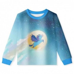 Size is 2T-3T(100cm) Not Quite Narwhal for girls Long Sleeve Pajamas For kids 2 Pieces Costumes